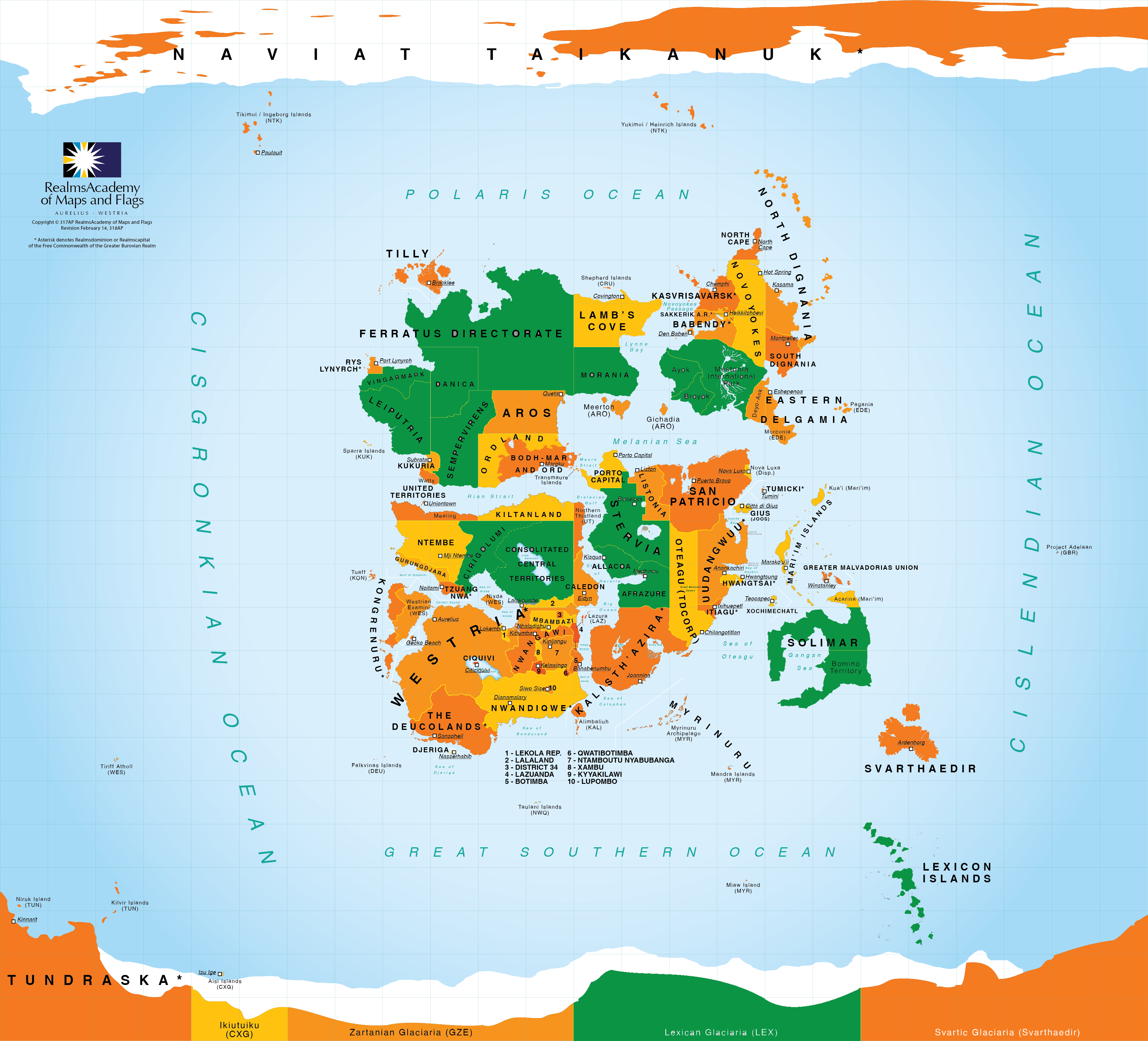 Location on Nova Vexillium